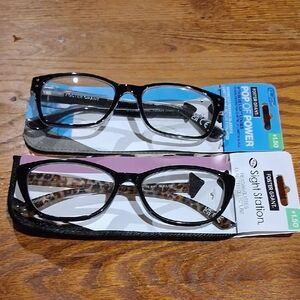 NWT (2) Womens Foster Grant Reading Glasses +1.50